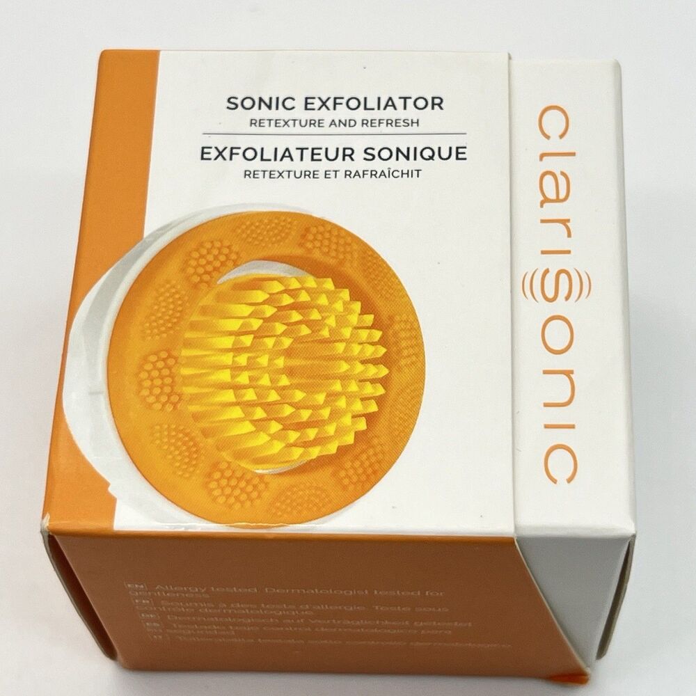 Clarisonic Sonic Exfoliator Retexture Refresh Replacement Brush Head Orange -NIB